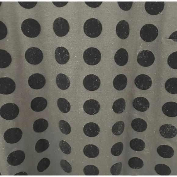 Ann Taylor NWT Black Velvet Dot Blouse - Picture 3 of 6